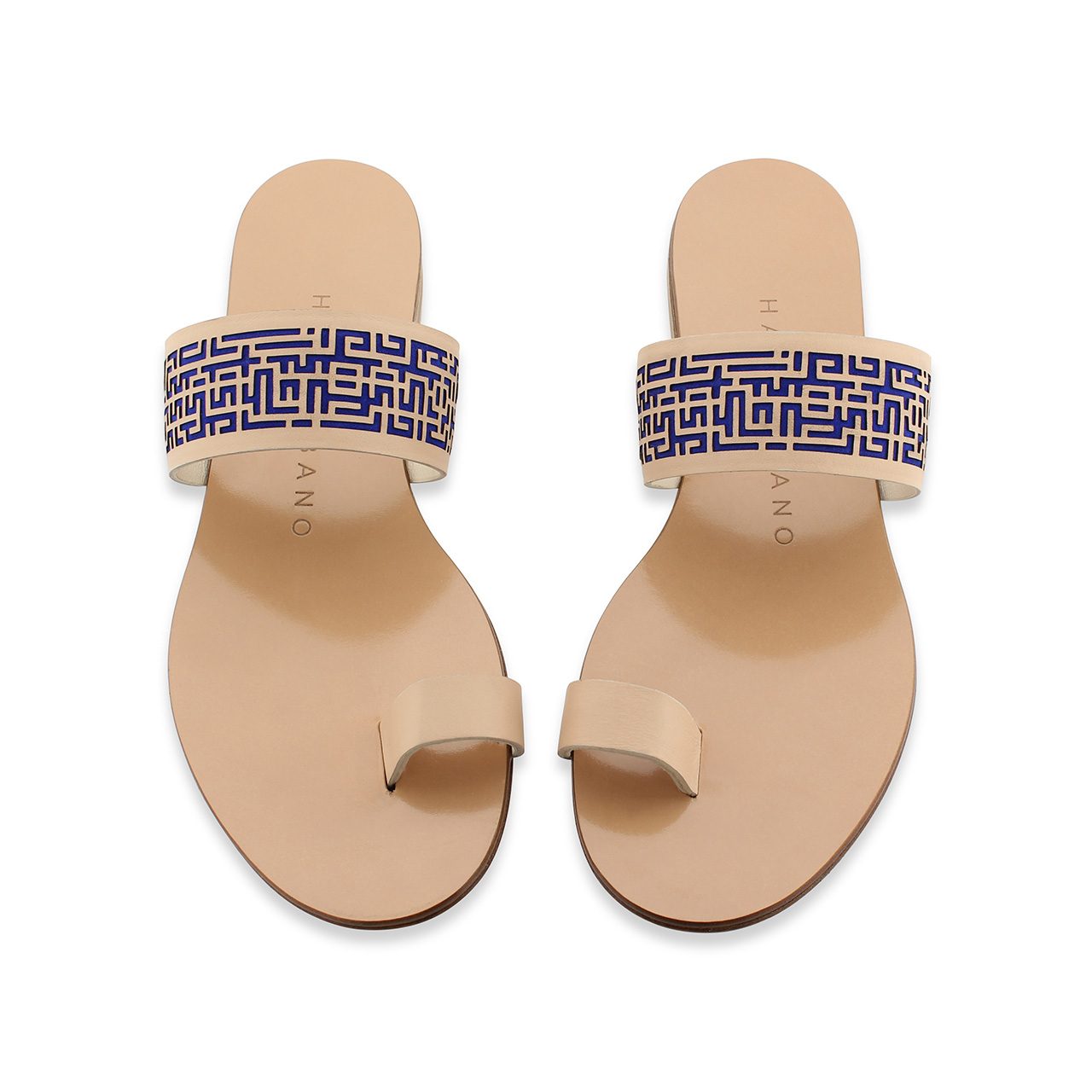 Xeneta Toe Ring Sandals Tan Top