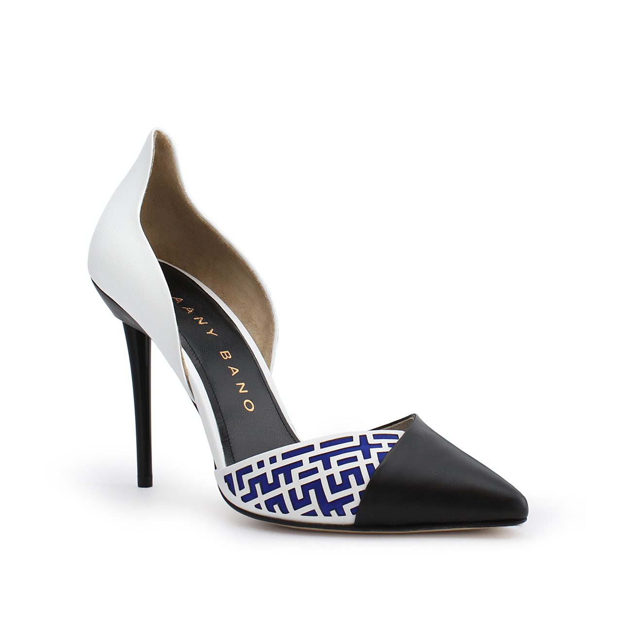 Z’Jore High Back d’Orsay Pump Blue Profile